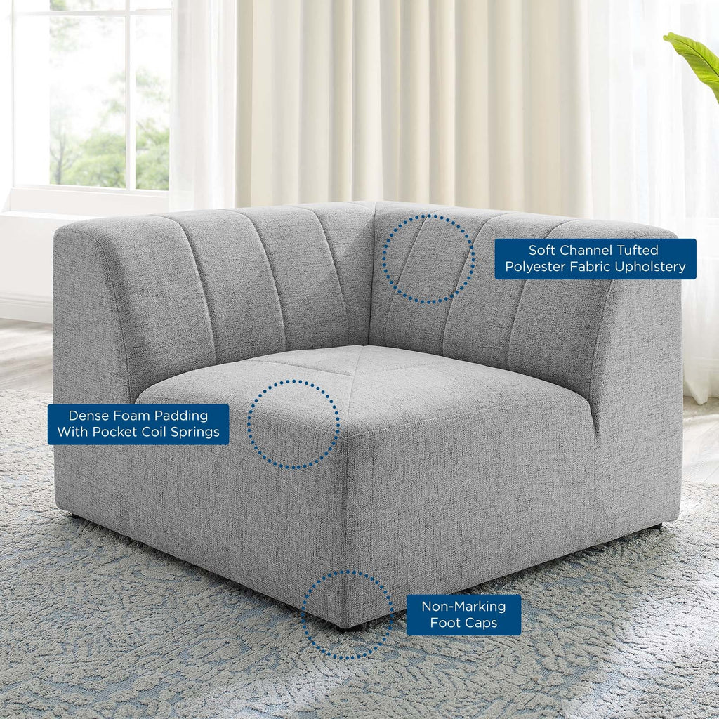 Bartlett Upholstered Fabric Corner Chair by Modway