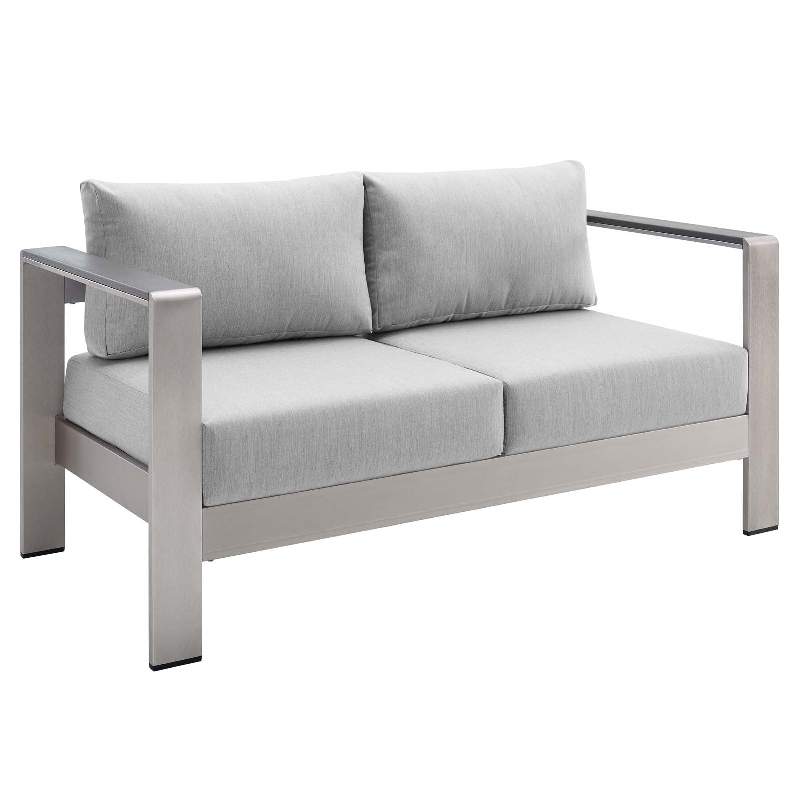 Shore 4 Piece Sunbrella¨ Fabric Outdoor Patio Aluminum Set by Modway