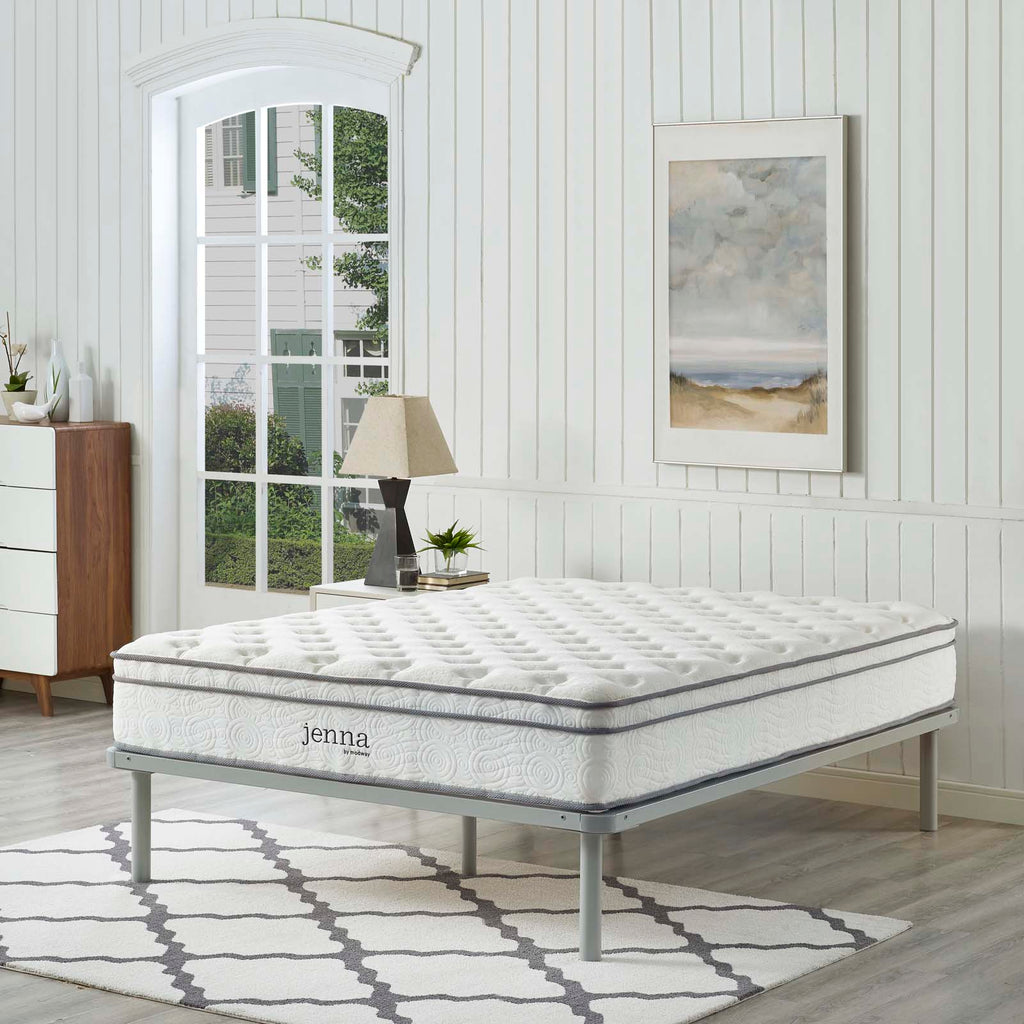Jenna 10" Innerspring and Foam King Mattress by Modway