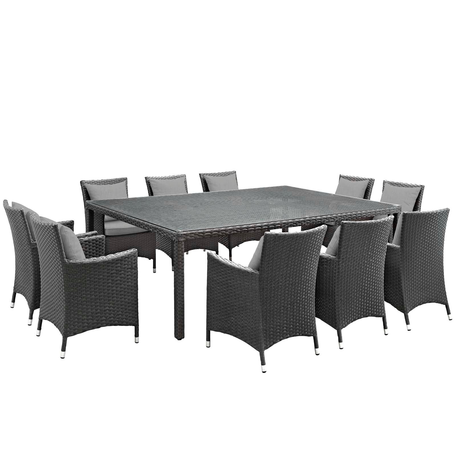 Sojourn 11 Piece Outdoor Patio Sunbrella¨ Dining Set by Modway