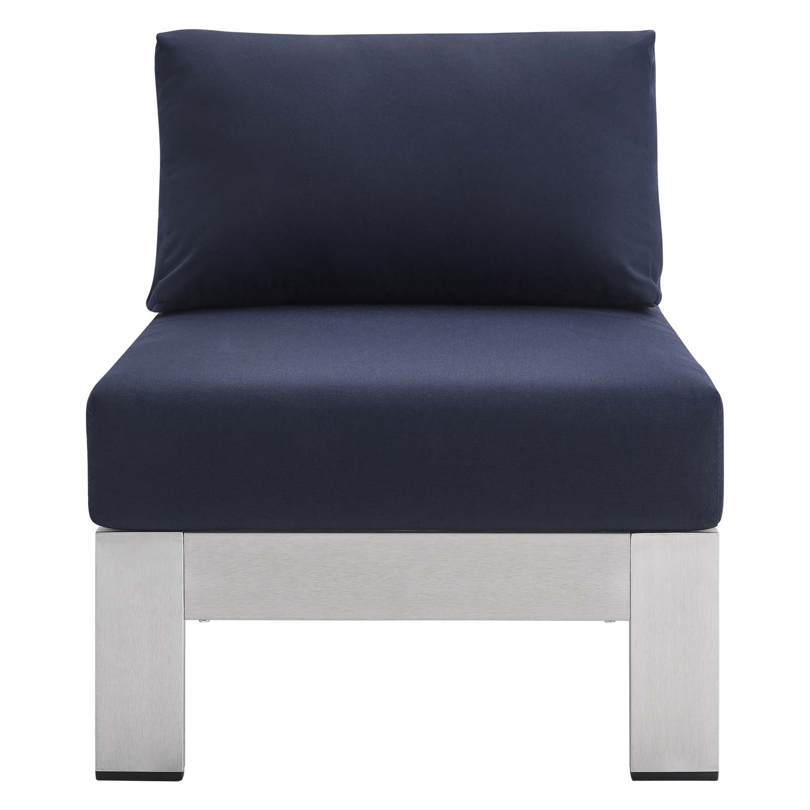 Shore Sunbrella¨ Fabric Aluminum Outdoor Patio Armless Chair by Modway