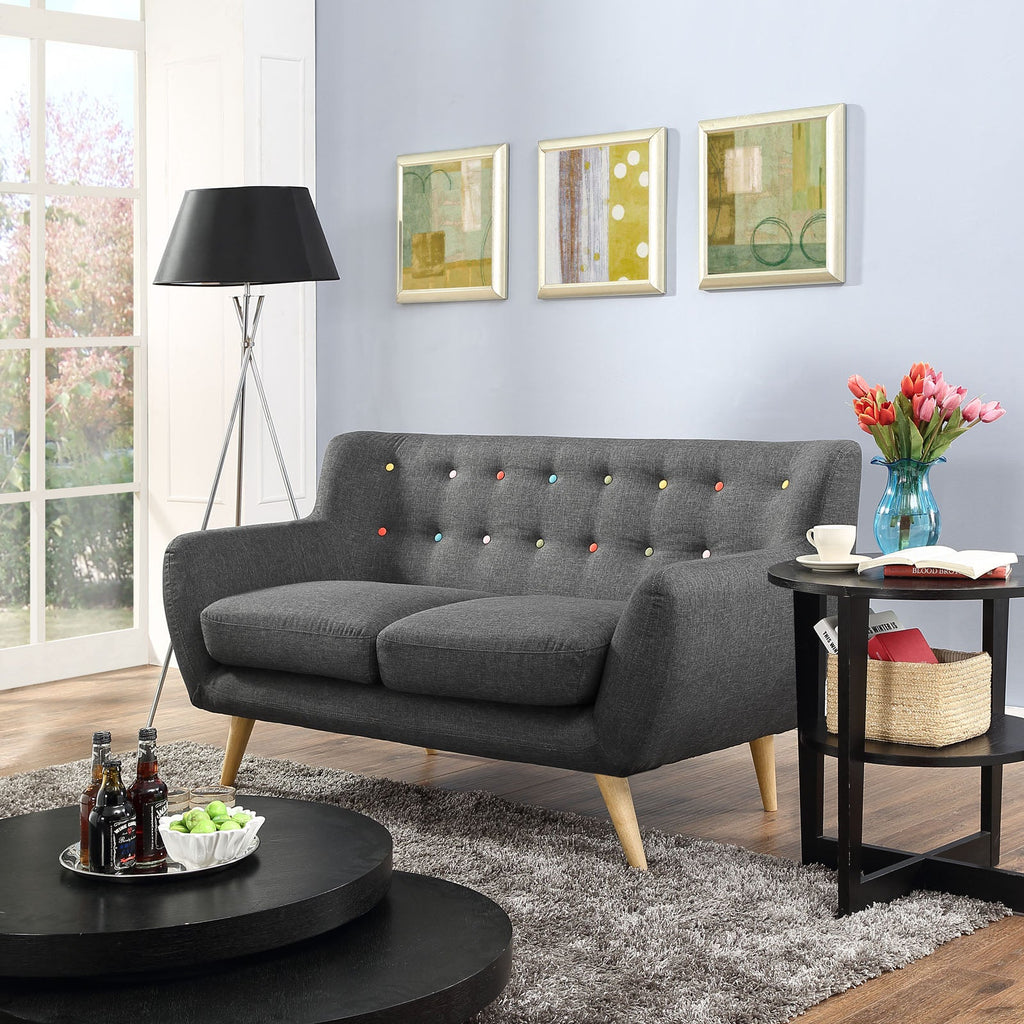 Remark Upholstered Fabric Loveseat by Modway