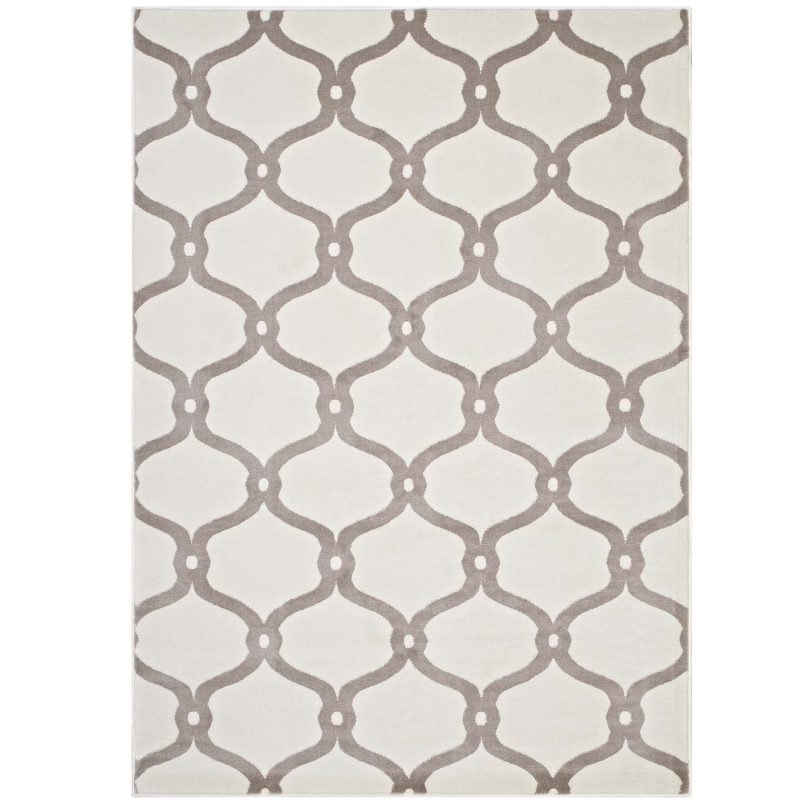 Beltara Chain Link Transitional Trellis 5x8 Area Rug by Modway