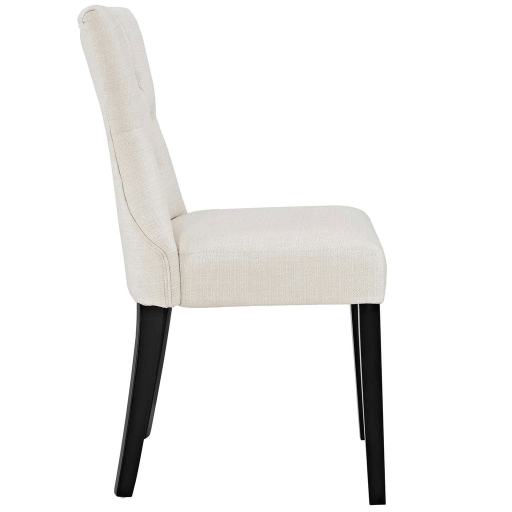 Silhouette Upholstered Fabric Dining Side Chairs Set of 2 by Modway