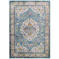 Success Anisah Distressed Floral Vintage Medallion 5x8 Area Rug by Modway