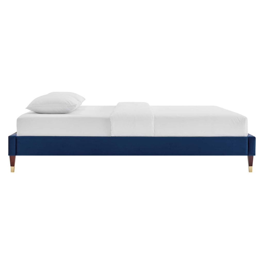 Harlow Performance Velvet Queen Platform Bed Frame by Modway