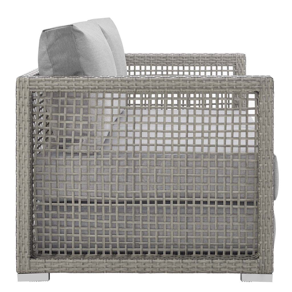 Aura Outdoor Patio Wicker Rattan Loveseat by Modway