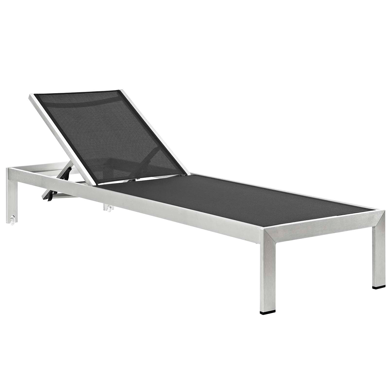 Shore Outdoor Patio Aluminum Chaise with Cushions Set of 2 by Modway