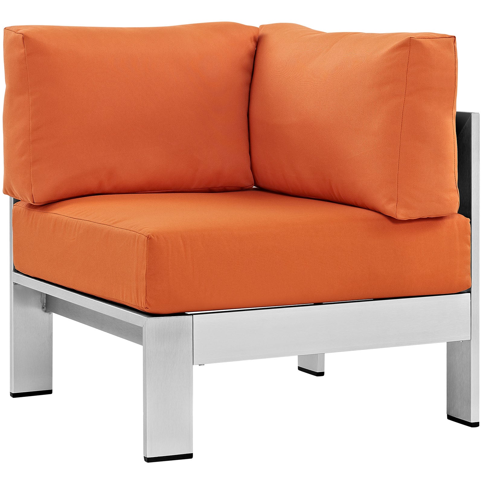 Shore 6 Piece Outdoor Patio Aluminum Sectional Sofa Set by Modway