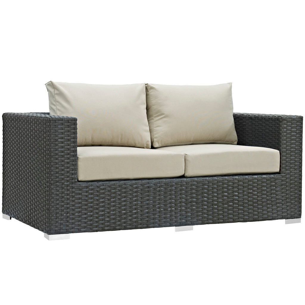 Sojourn Outdoor Patio Sunbrella¨ Loveseat by Modway