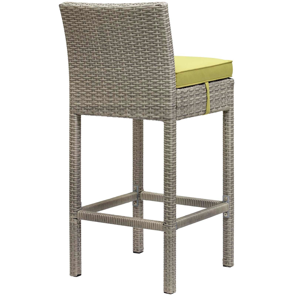 Conduit Outdoor Patio Wicker Rattan Bar Stool Set of 4 by Modway
