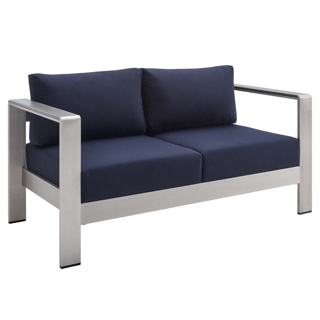 Shore 4 Piece Sunbrella¨ Fabric Outdoor Patio Aluminum Set by Modway