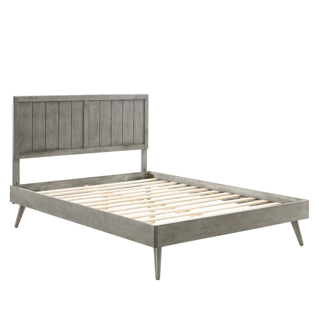 Alana Wood Queen Platform Bed With Splayed Legs by Modway