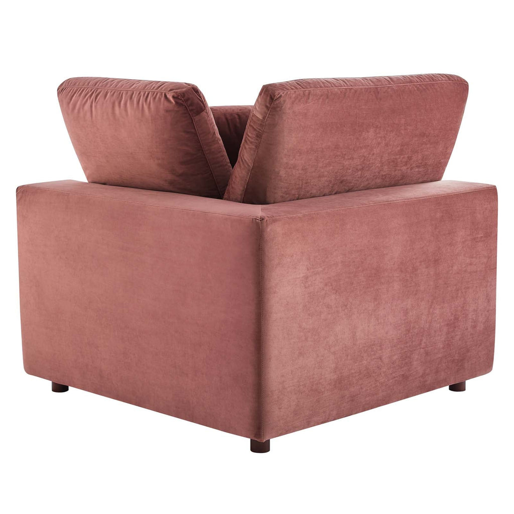 Commix Down Filled Overstuffed Performance Velvet 3-Seater Sofa by Modway