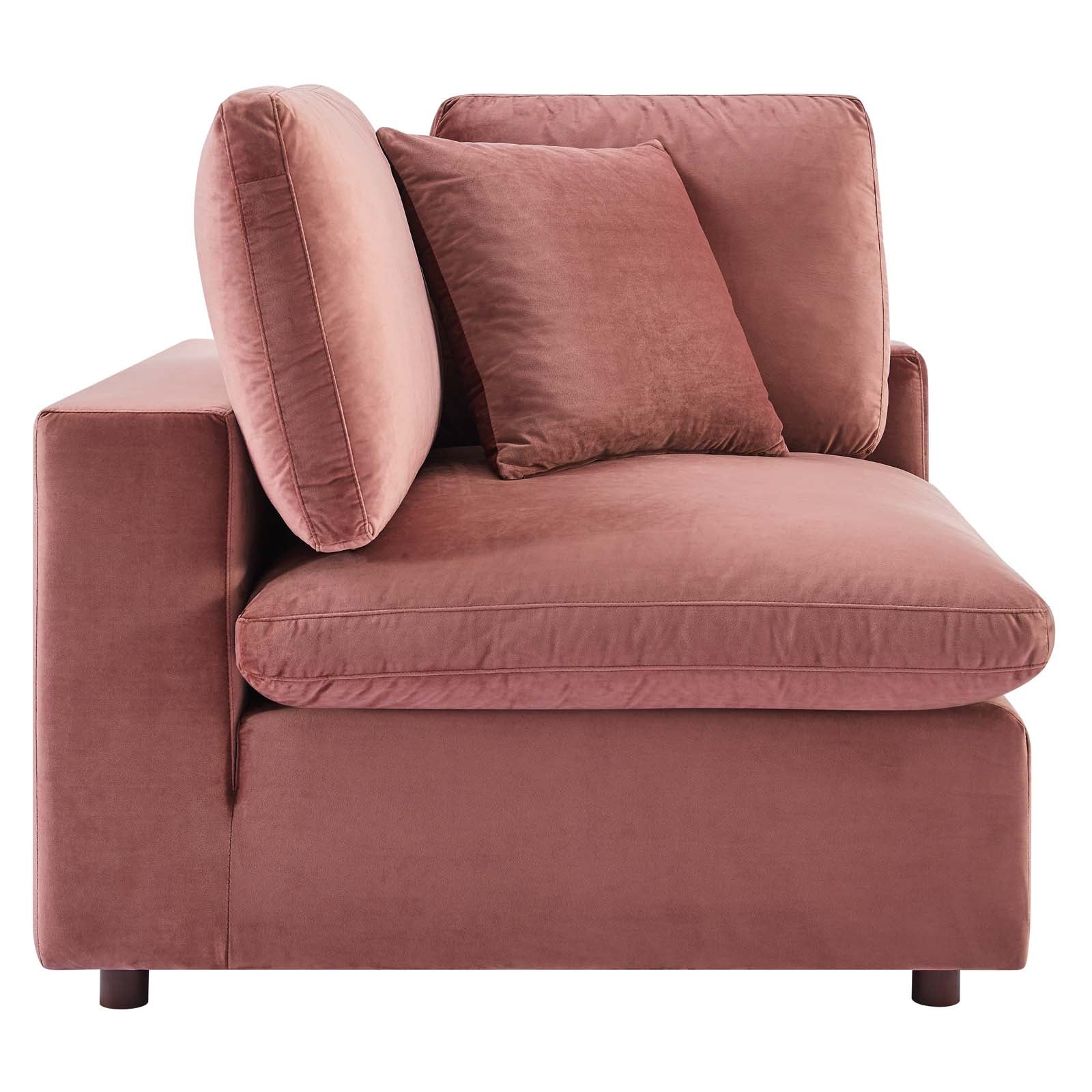 Commix Down Filled Overstuffed Performance Velvet 3-Seater Sofa by Modway