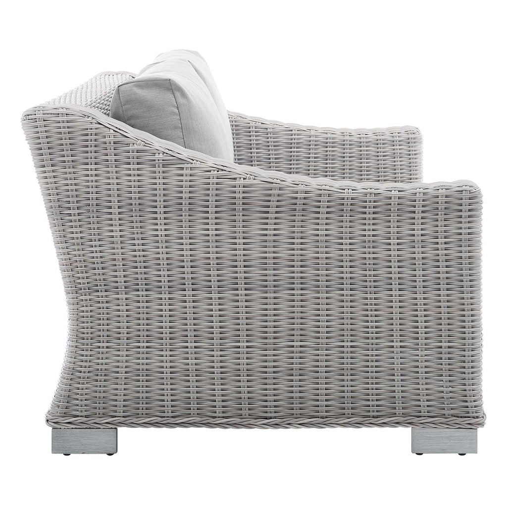 Conway Sunbrella¨ Outdoor Patio Wicker Rattan Loveseat by Modway