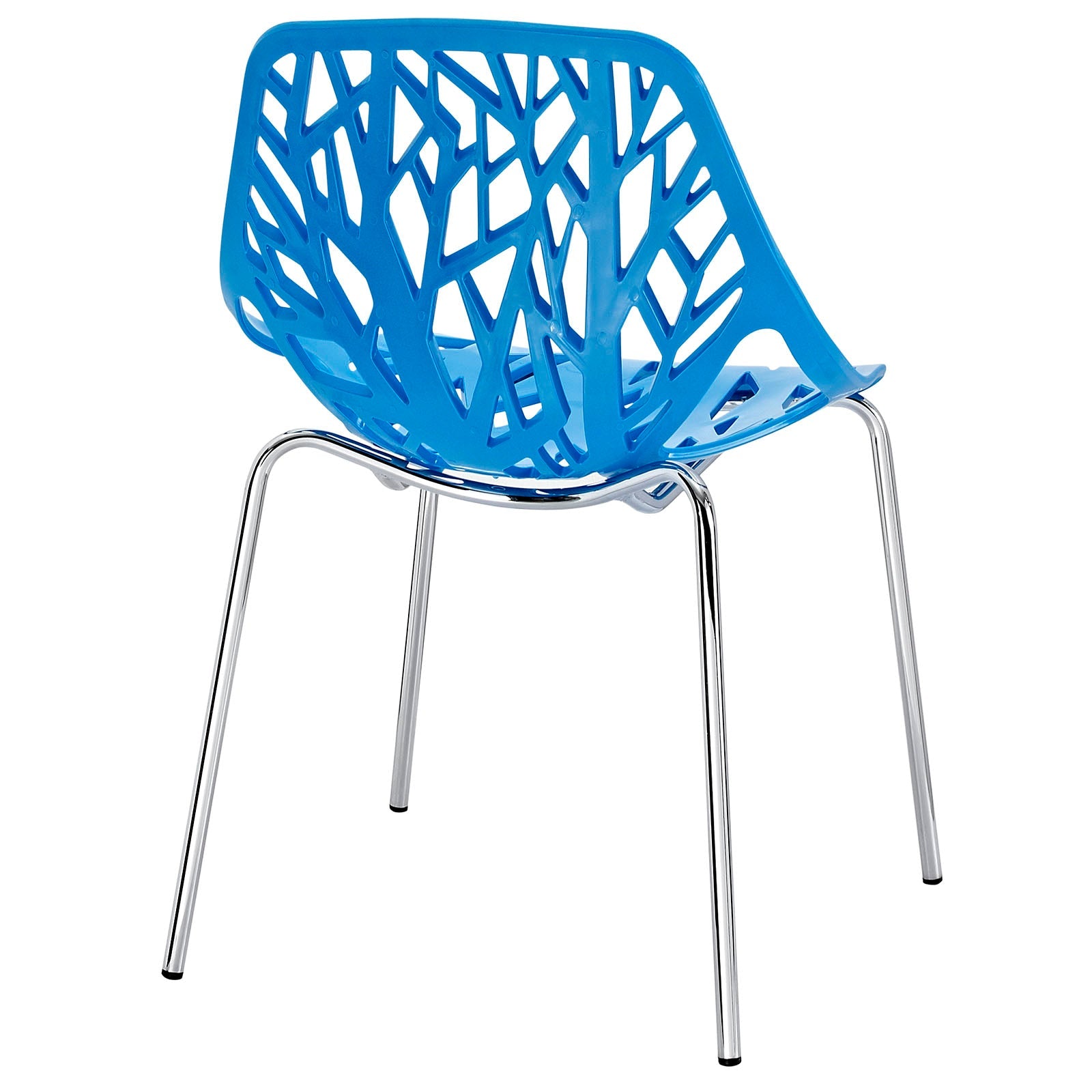 Stencil Plastic Dining Side Chair Set of 2 by Modway