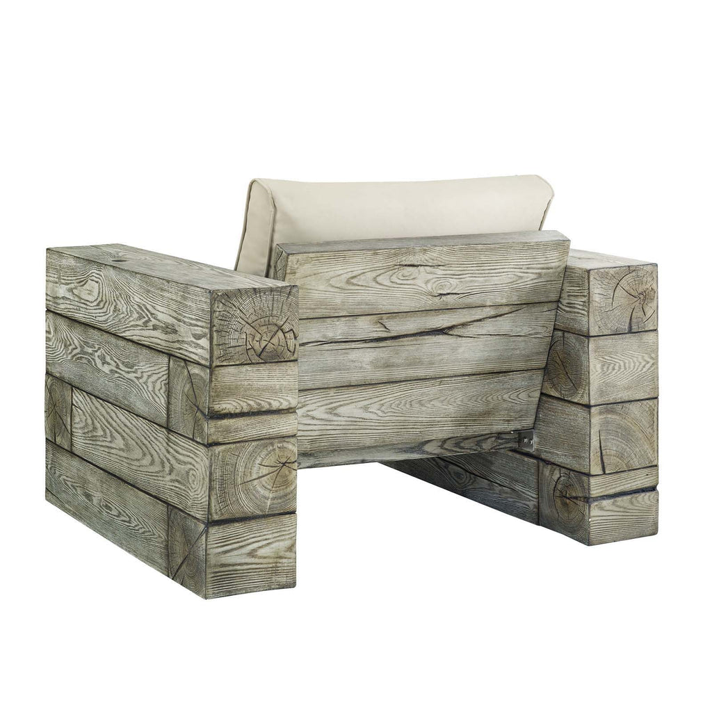 Manteo Rustic Coastal Outdoor Patio Sunbrella¨ 5 Piece Set