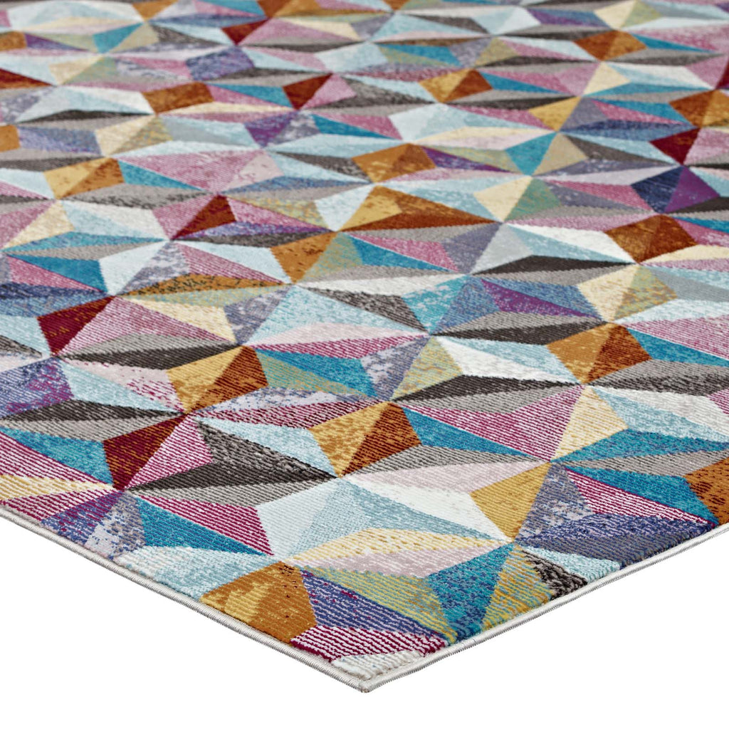 Arisa Geometric Hexagon Mosaic 8x10 Area Rug by Modway