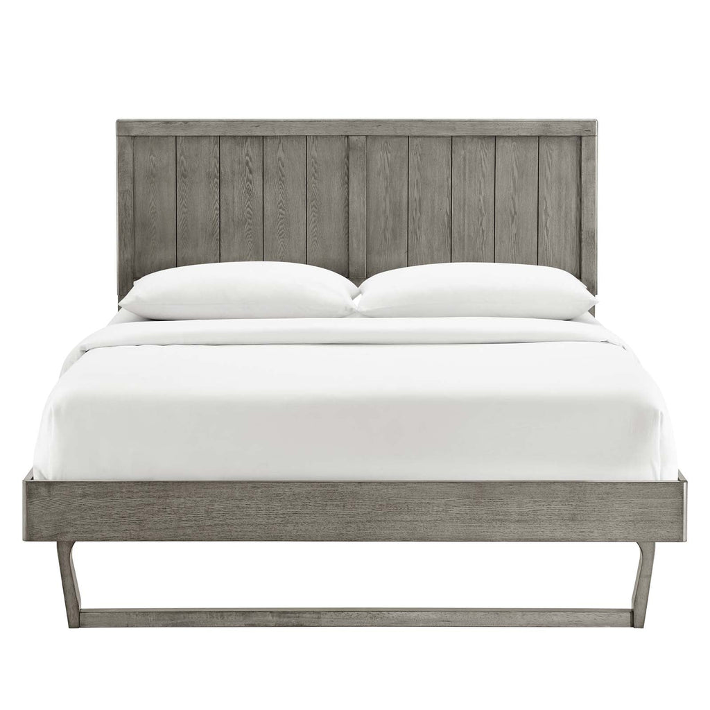 Alana Wood King Platform Bed With Angular Frame by Modway