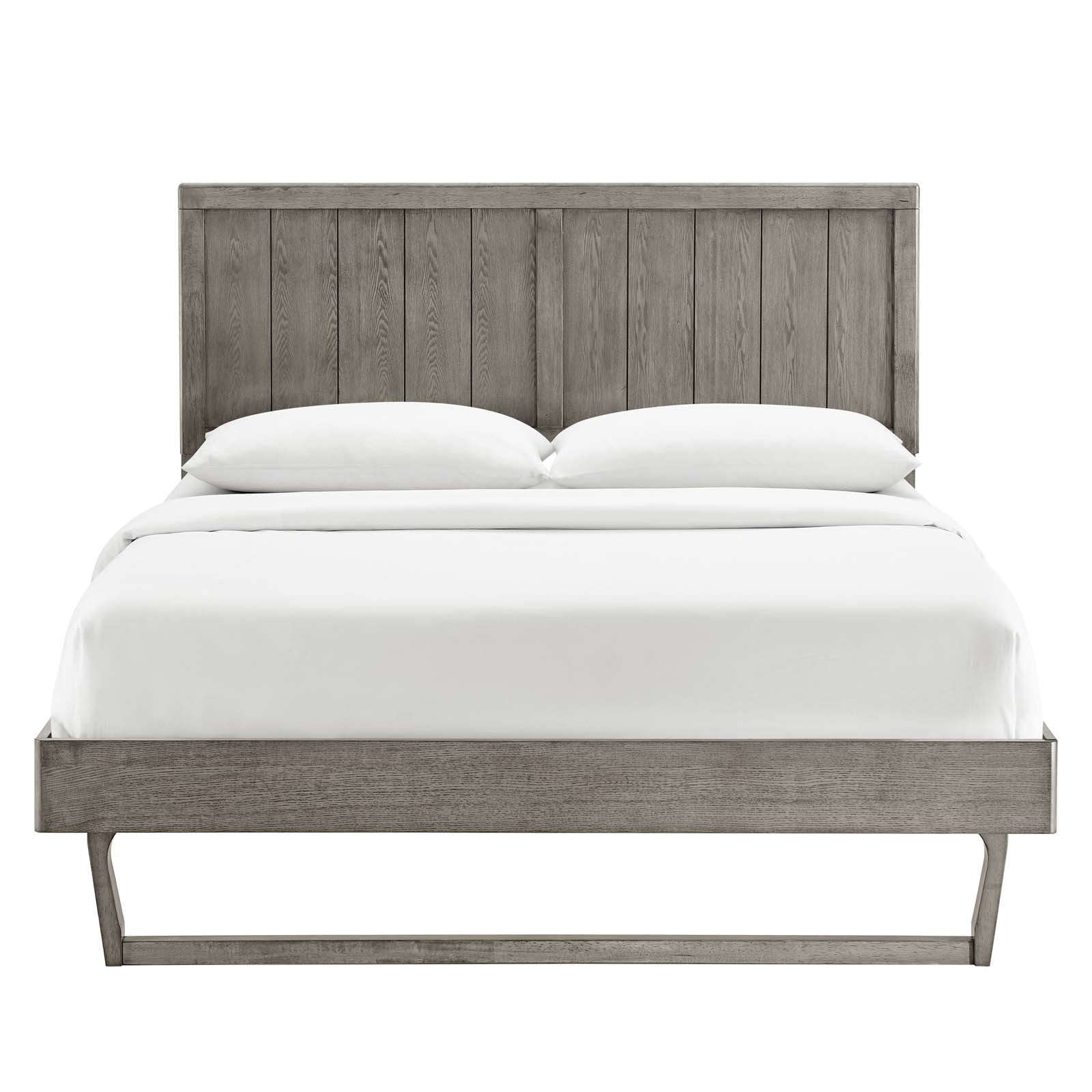 Alana Wood King Platform Bed With Angular Frame by Modway