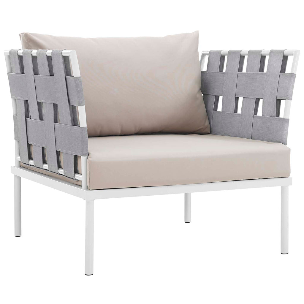 Harmony 7 Piece Outdoor Patio Aluminum Sectional Sofa Set by Modway