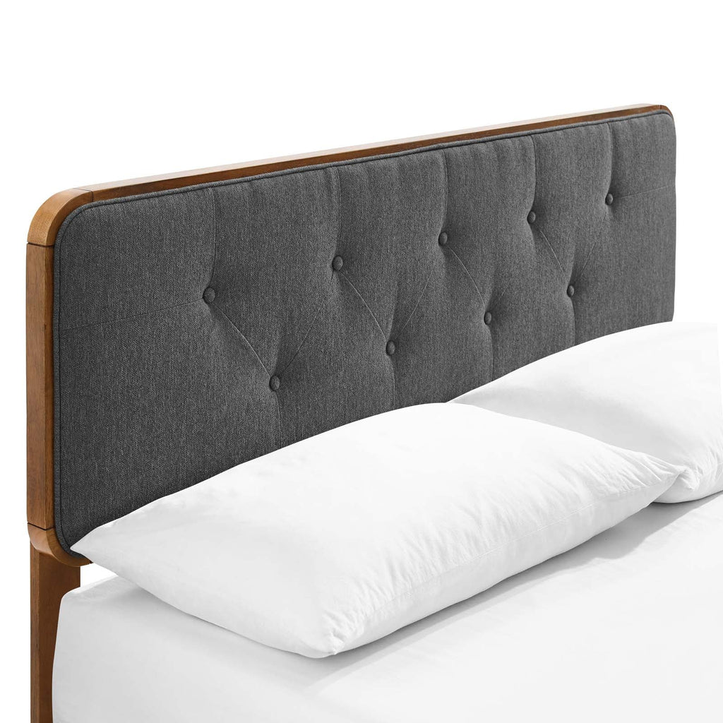 Bridgette Wood King Platform Bed With Splayed Legs by Modway