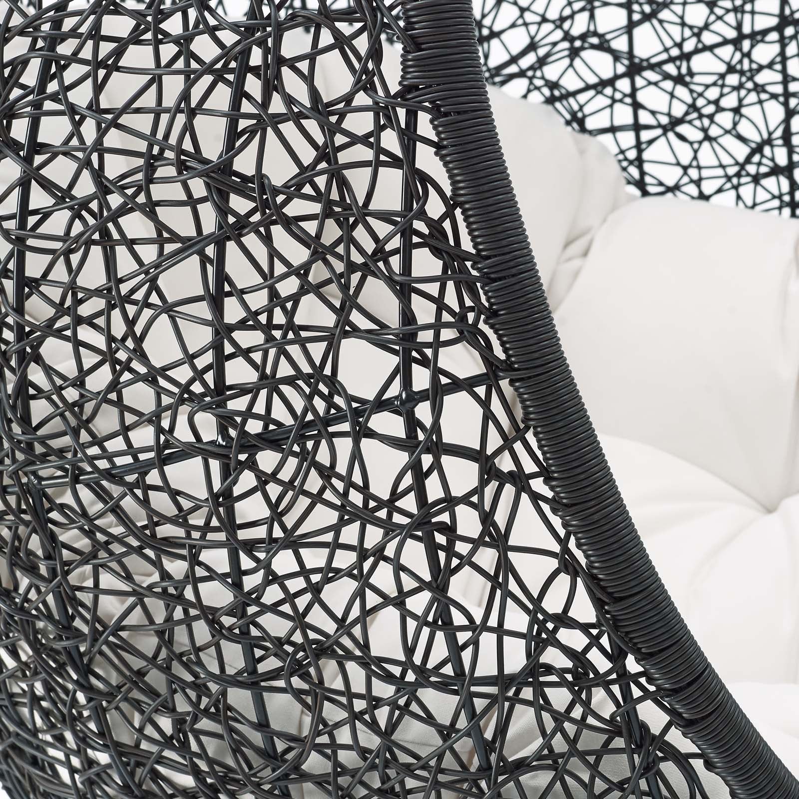 Encase Sunbrella¨ Fabric Swing Outdoor Patio Lounge Chair Without Stand by Modway