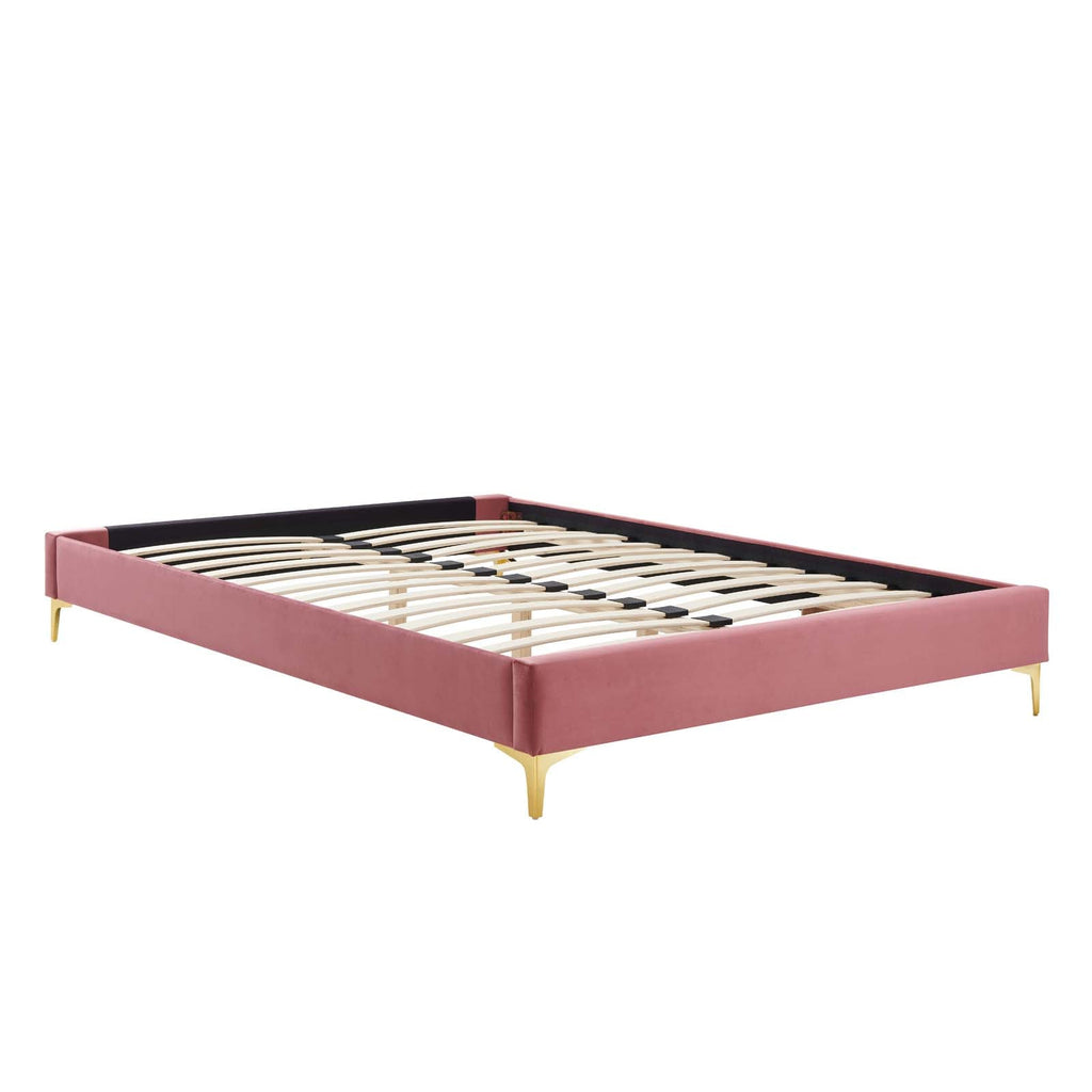Elise Performance Velvet Twin Platform Bed by Modway