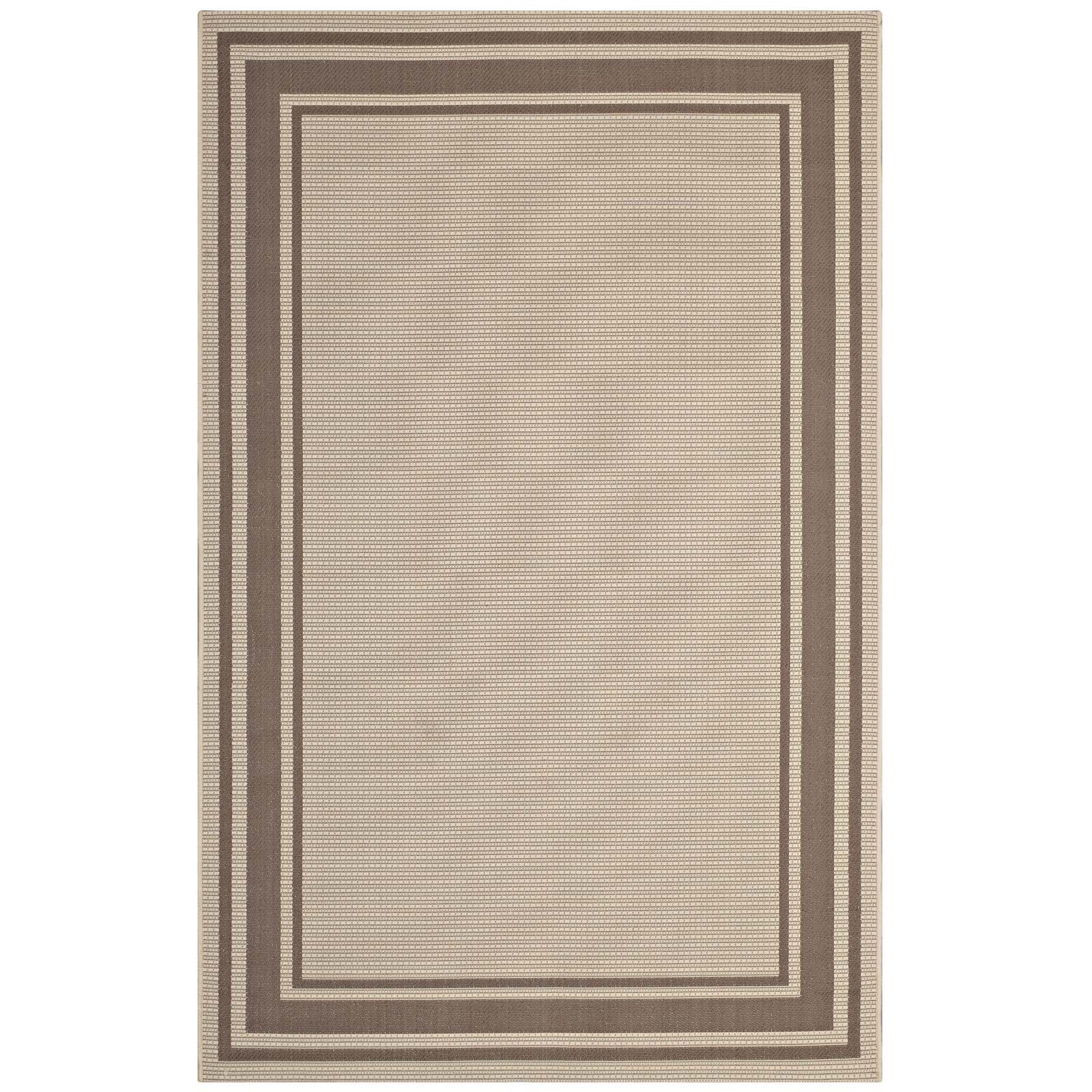 Rim Solid Border Indoor and Outdoor 5x8 Area Rug by Modway