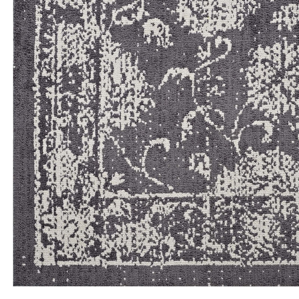 Kazia Distressed Floral Lattice 5x8 Area Rug by Modway