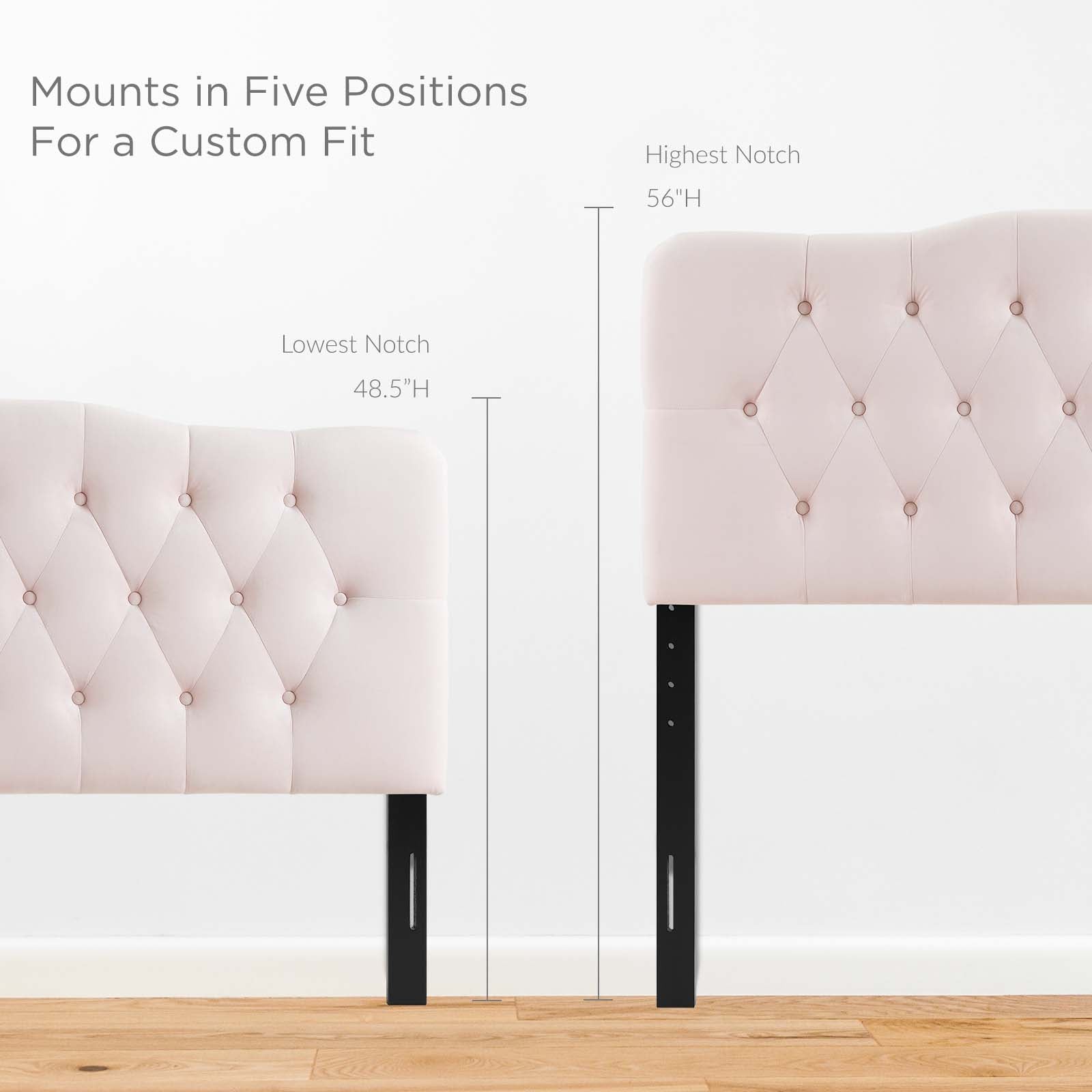 Annabel Diamond Tufted Performance Velvet Full Headboard by Modway