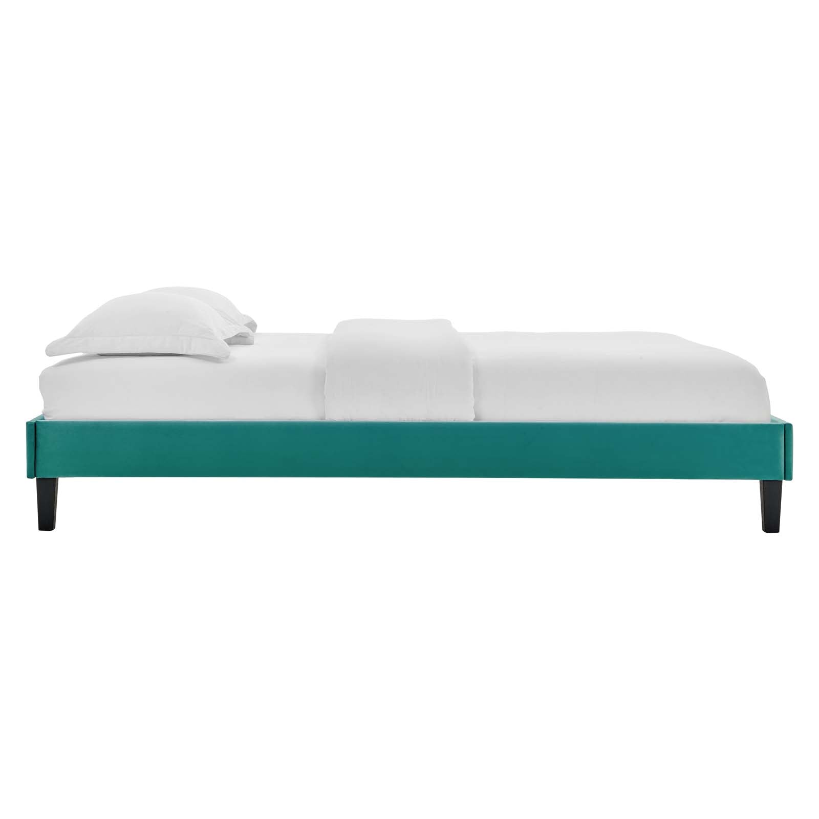 Reign Performance Velvet King Platform Bed Frame by Modway