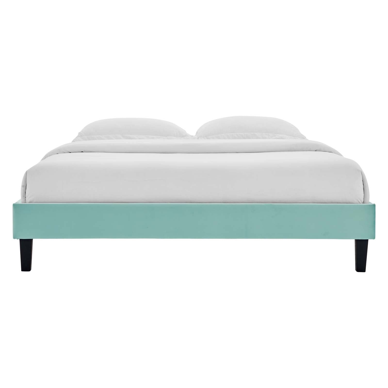 Reign Performance Velvet Full Platform Bed Frame by Modway