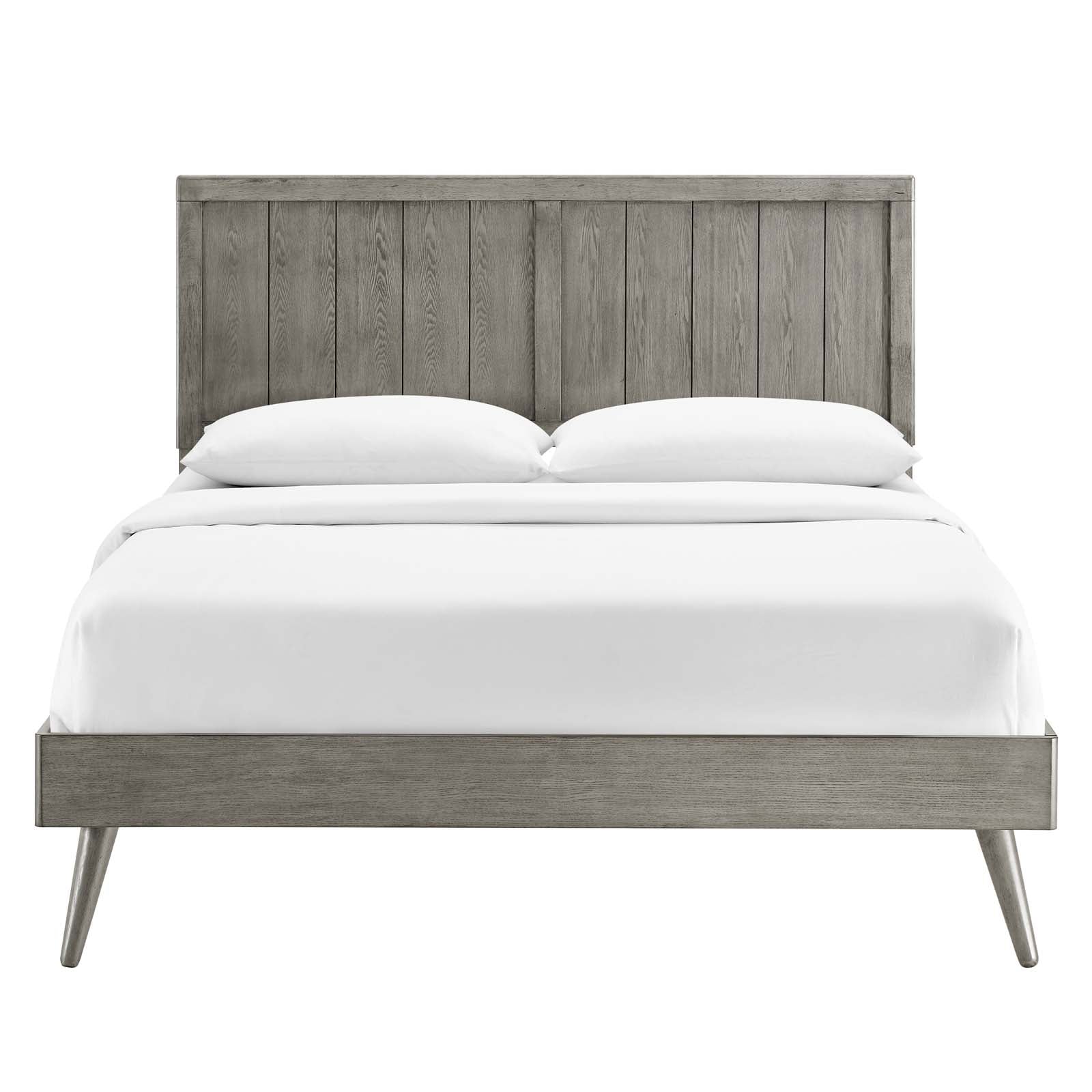 Alana Wood Queen Platform Bed With Splayed Legs by Modway