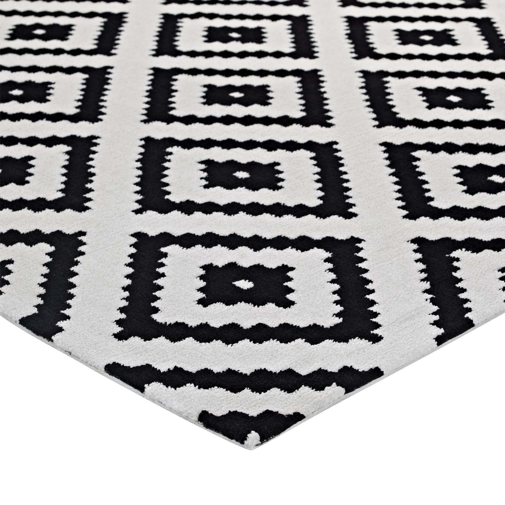Alika Abstract Diamond Trellis 5x8 Area Rug by Modway