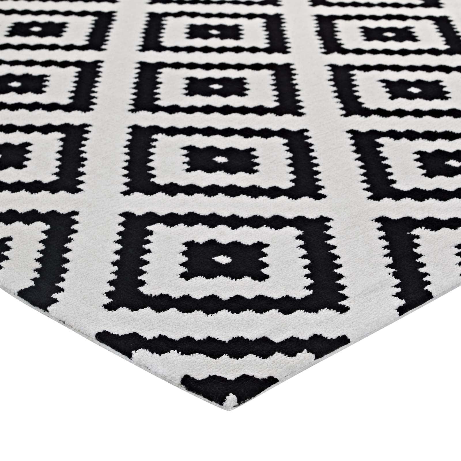 Alika Abstract Diamond Trellis 5x8 Area Rug by Modway