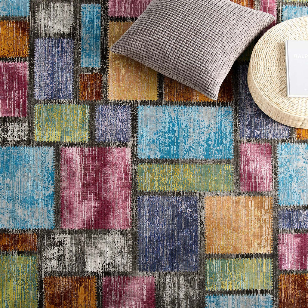 Success Nyssa Abstract Geometric Mosaic 4x6 Area Rug by Modway