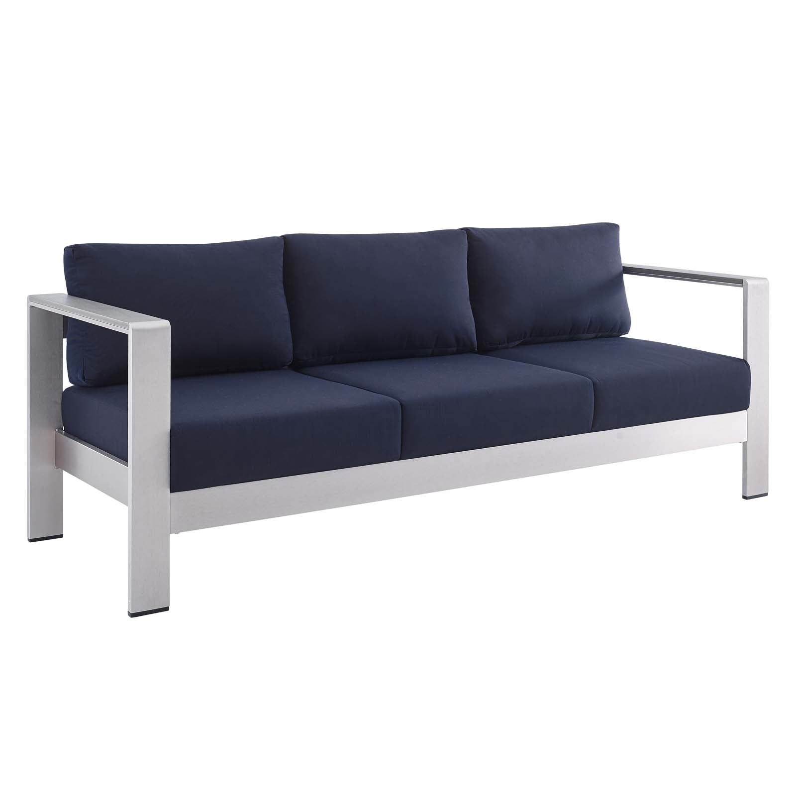 Shore 4 Piece Sunbrella¨ Fabric Outdoor Patio Aluminum Set by Modway