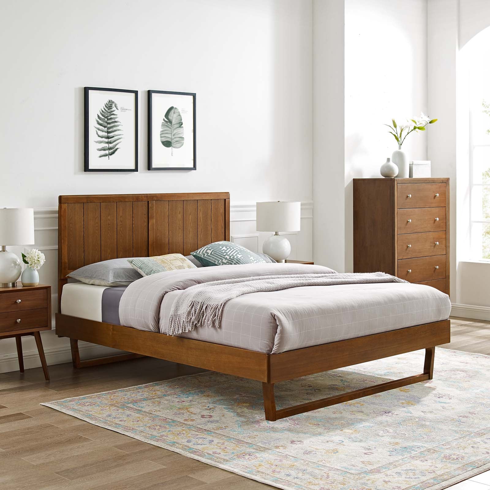 Alana Wood Twin Platform Bed With Angular Frame by Modway