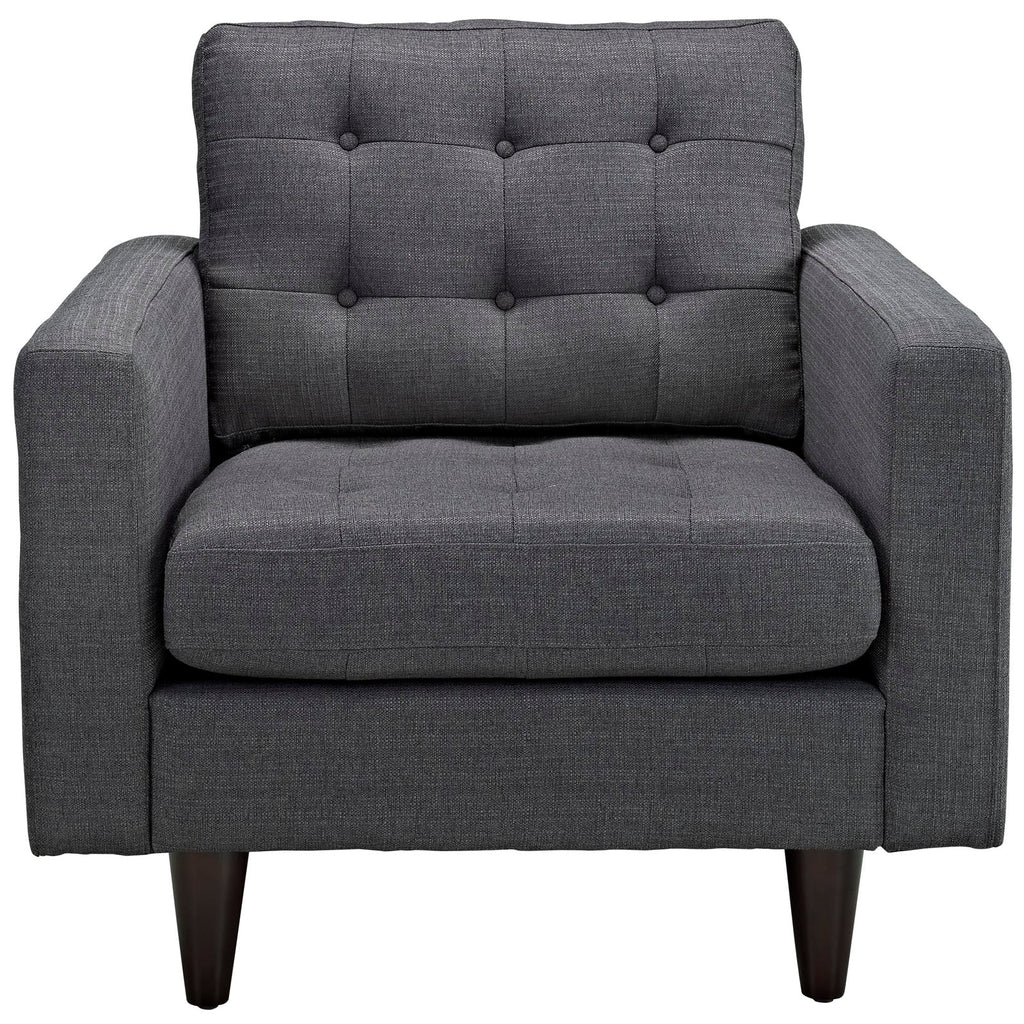 Empress Upholstered Fabric Armchair Set of 2 by Modway