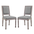 Court Upholstered Fabric Dining Side Chair Set of 2 by Modway