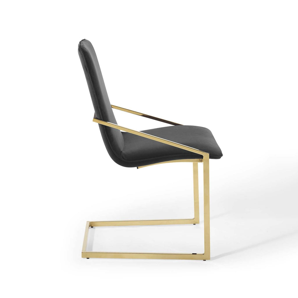Pitch Performance Velvet Dining Armchair by Modway