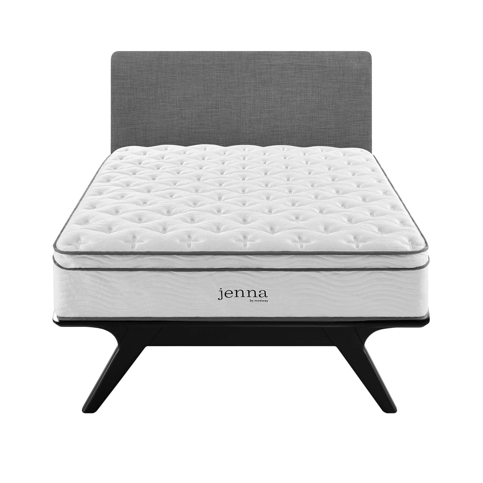 Jenna 14" Innerspring and Foam California King Mattress by Modway