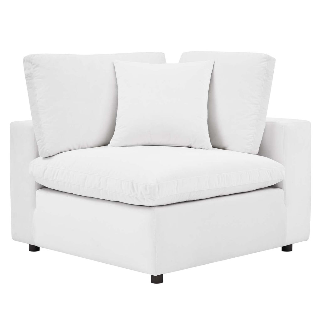 Commix 6-Piece Down Filled Overstuffed Performance Velvet Sectional Sofa by Modway