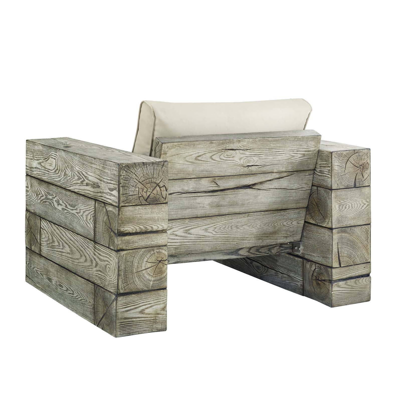 Manteo Rustic Coastal Outdoor Patio Sunbrella¨ 3 Piece Set
