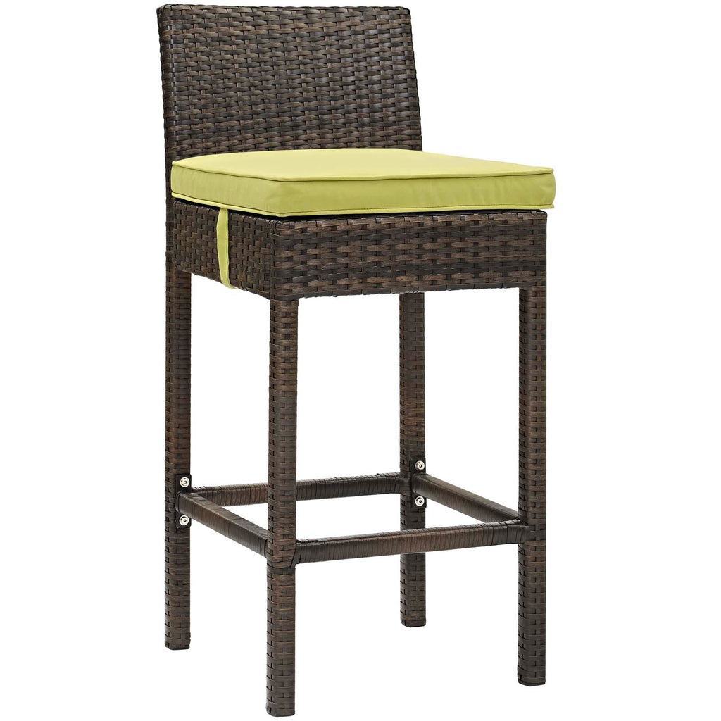 Conduit Outdoor Patio Wicker Rattan Bar Stool Set of 2 by Modway