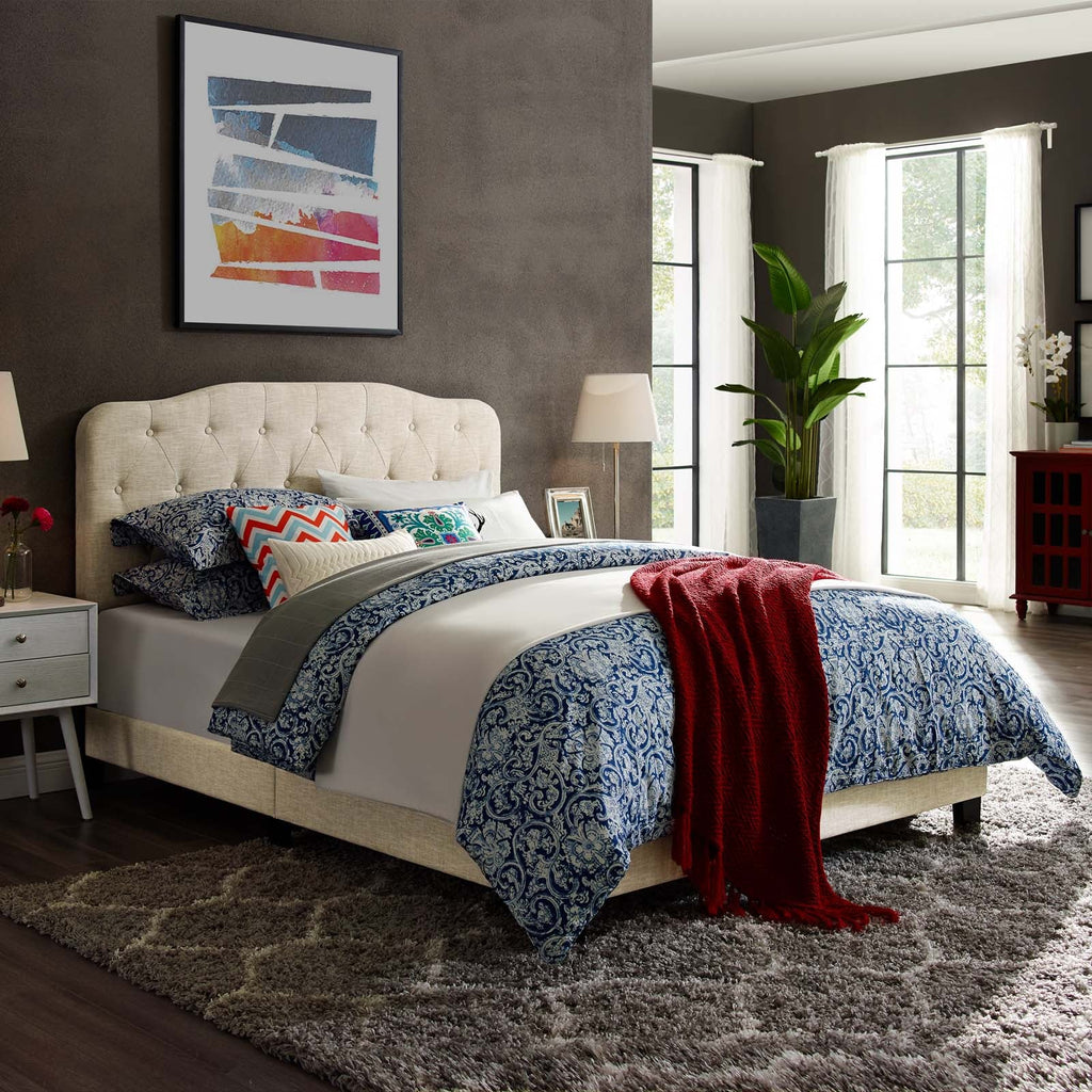 Amelia Upholstered Fabric King Bed by Modway