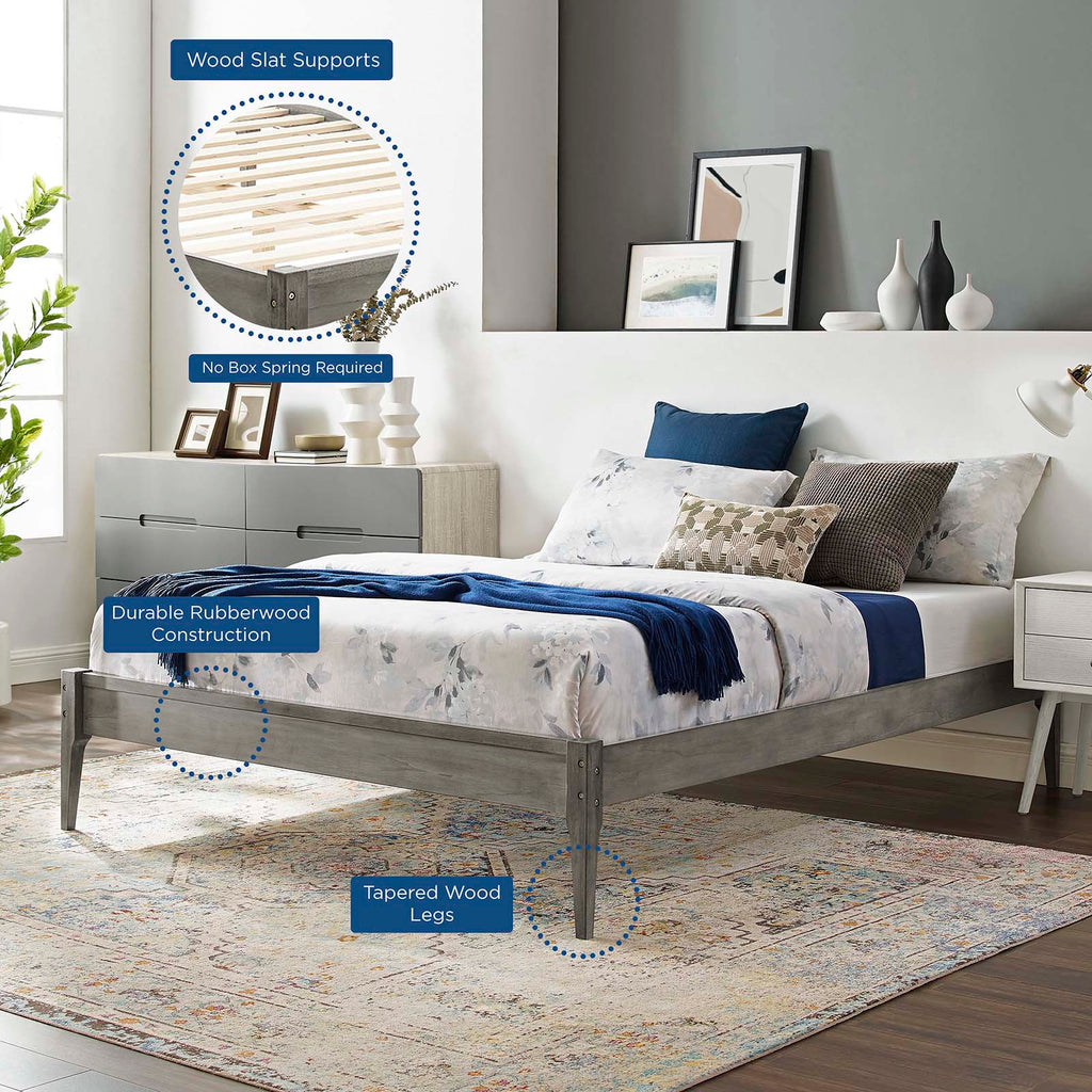 June Wood Full Platform Bed Frame by Modway