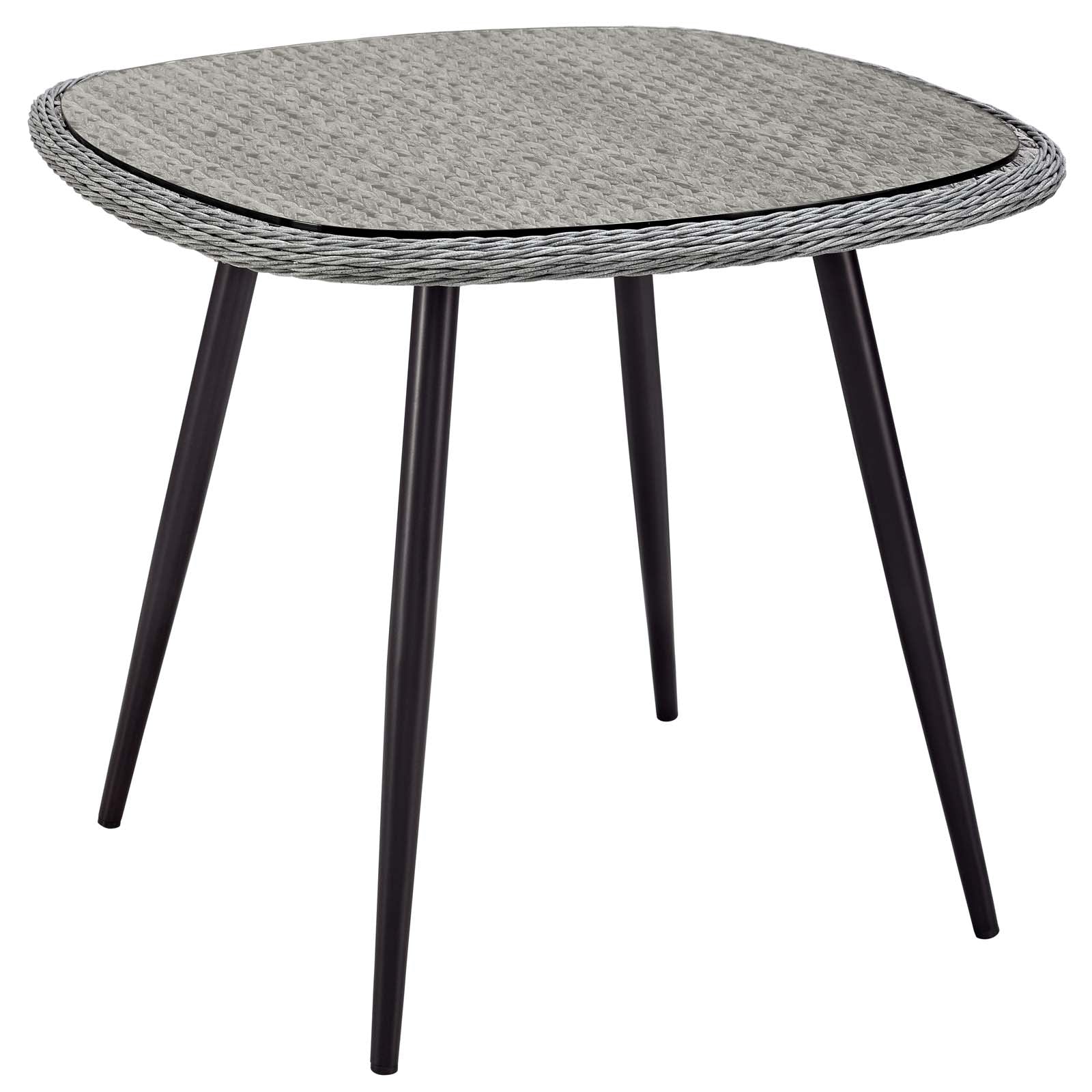Endeavor 36" Outdoor Patio Wicker Rattan Dining Table by Modway